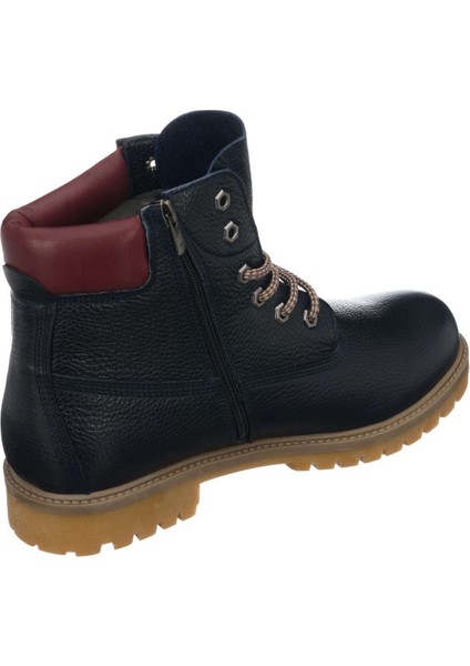 TLAND0802 Lacivert Deritimber Land Style Kışlık Büyük Numara Erkek Bot Sıcak Astar Rahat Geniş Kalıp 48