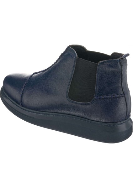 MR2023 Lacivert Büyük Numara Dana Derisi Rahat Geniş Kalıp Erkek Bot 48 modelleri