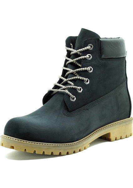 TLAND0802 Siyah Nubuk Timber Land Style Kışlık Büyük Numara Erkek Bot Sıcak Astar Rahat Geniş Kalıp 47