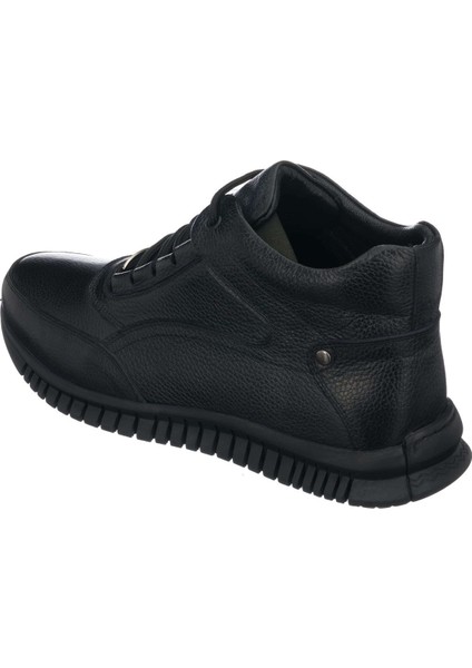 AG2103 Síyah Büyük Numara Dana Derisi Rahat Geniş Kalıp Erkek Bot 47 indirimleri