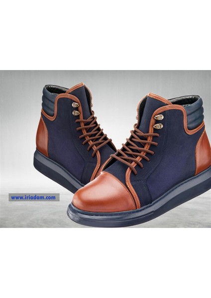 45 - 46 - 47 - 48 -49 - 50 ALA808 Lacivert Çift Katlı Termo Taban Büyük Numara Dana Derisi Rahat Geniş Kalıp Üst Kalite Erkek Bot fiyatları