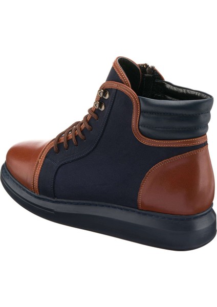 45 - 46 - 47 - 48 -49 - 50 ALA808 Lacivert Çift Katlı Termo Taban Büyük Numara Dana Derisi Rahat Geniş Kalıp Üst Kalite Erkek Bot fırsatları