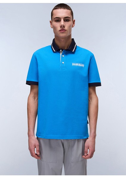 Napapıjrı Mavi E-Zerı Ss Erkek T-Shirt NP0A4ID4B2W1