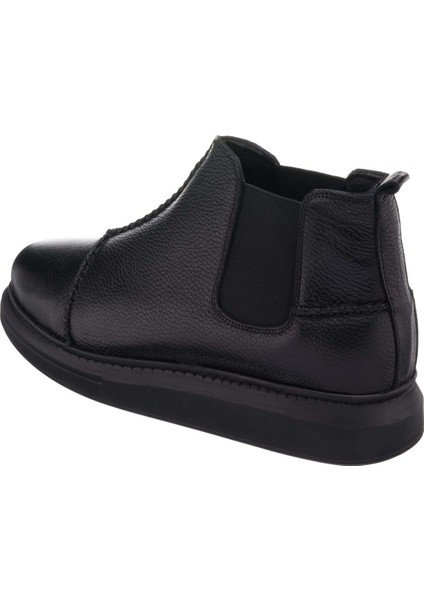 Siyah Büyük Numara Dana Derisi Rahat Geniş Kalıp Erkek Bot modelleri