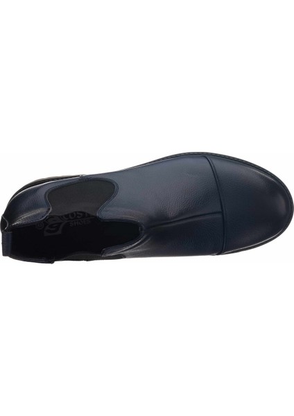 45 - 46 - 47 - 48 -49 - 50 GG1284 Lacivert Büyük Numara Dana Derisi Rahat Geniş Kalıp Erkek Bot