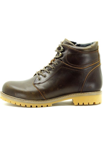 Cyn 2022 Kahve Crazy Deri Büyük Numara Erkek Bot Özel Crazy Yağlı Deri modelleri