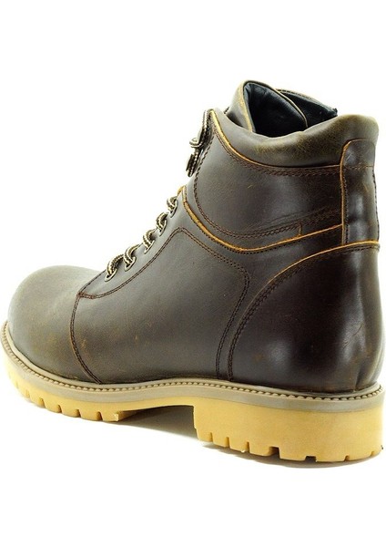 Cyn 2022 Kahve Crazy Deri Büyük Numara Erkek Bot Özel Crazy Yağlı Deri fırsatları