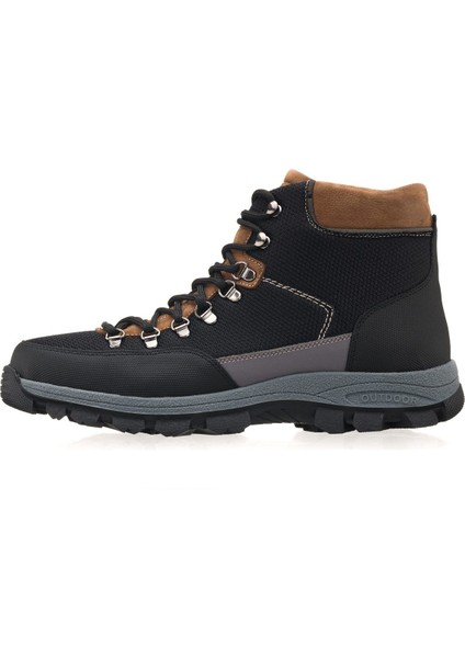 45,46,47,48,49,50 Numaralarda AG1071 Siyah Kapsüllü Trekking Taban Yeni Sezon Üst Kalite Büyük Numara Erkek Deri Bot fırsatları