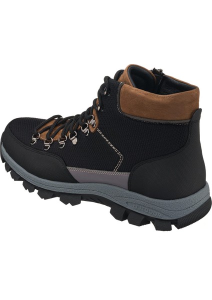 45,46,47,48,49,50 Numaralarda AG1071 Siyah Kapsüllü Trekking Taban Yeni Sezon Üst Kalite Büyük Numara Erkek Deri Bot indirimleri