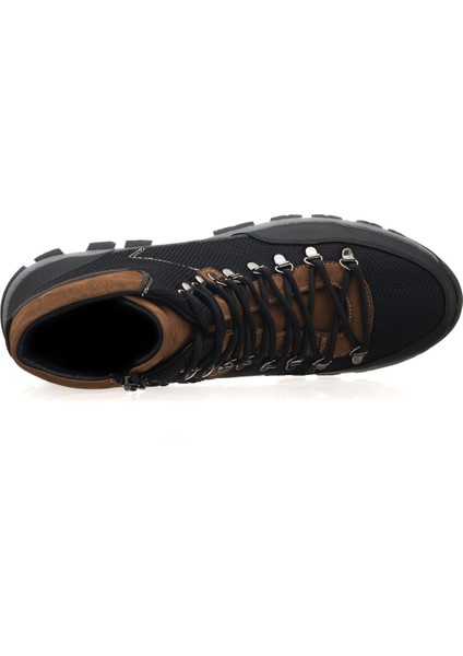 45,46,47,48,49,50 Numaralarda AG1071 Siyah Kapsüllü Trekking Taban Yeni Sezon Üst Kalite Büyük Numara Erkek Deri Bot