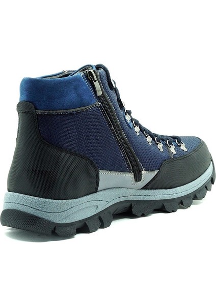 45,46,47,48,49,50 Numaralarda AG1071 Lacivert Kapsüllü Trekking Taban Yeni Sezon Üst Kalite Büyük Numara Erkek Deri Bot