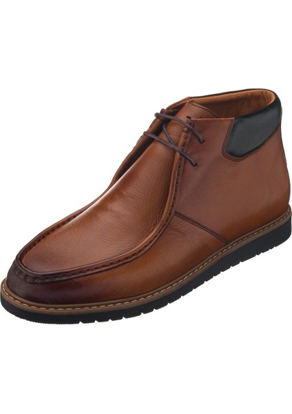 45 - 46 - 47 - 48 -49 - 50 ZU0106 Taba Deri Büyük Numara Dana Derisi Rahat Geniş Kalıp Erkek Bot