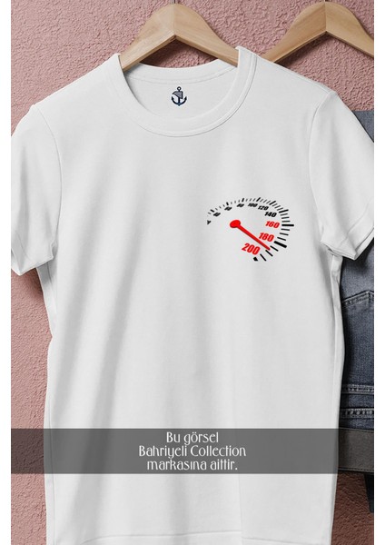 Oversize Car Motor Vehicle Speedometers Cep Tasarımlı Unisex T-Shirt fiyatları