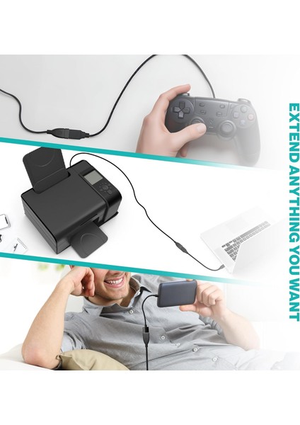 1.5 Metre 1.5m USB Uzatma 2.0 Extension Cable Male To Female USB Cable High-Speed Yüksek Hızlı Uzatıcı Kablosu