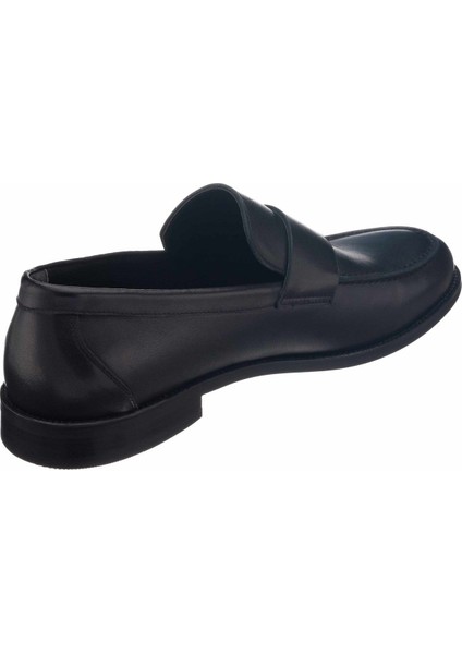 KD0695 Siyah Analin Neolit Taban Üst Kalite Deri Büyük Numara Erkek Ayakkabı