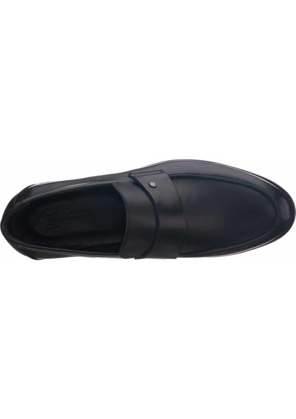 KD0695 Siyah Analin Neolit Taban Üst Kalite Deri Büyük Numara Erkek Ayakkabı
