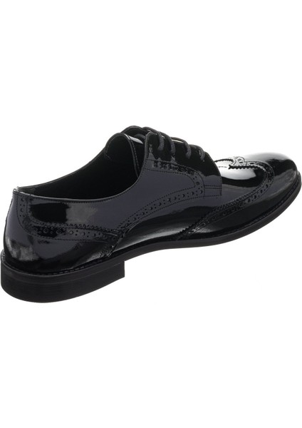 NR1958 Siyah Rugan Erkek Ayakkabısı