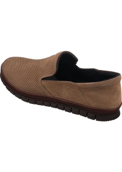 AG1041-1 Kum Nubuk Yazlık Büyük Numara Dana Derisi Rahat Geniş Kalıp Erkekr Ayakkabı indirimleri