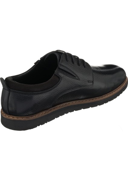 AG4296 Siyah Termo Taban Büyük Numara Üst Kalite Erkek Ayakkabısı
