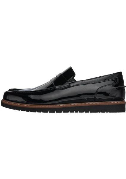 AYL1112 Siyah Rugan Termo Taban 4 Mevsim Büyük Numara Üst Kalite Erkek Ayakkabısı fırsatları