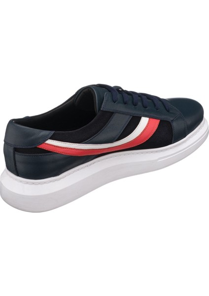 BNC2136 Lacivert Deri Büyük Numara Spor Ayakkabı fırsatları