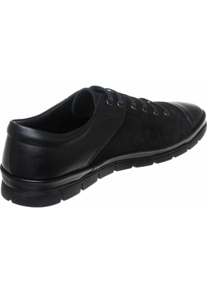 EU1840 Siyah Nubuklıu 4 Mevsim Büyük Numara Üst Kalite Erkek Ayakkabısı indirimleri