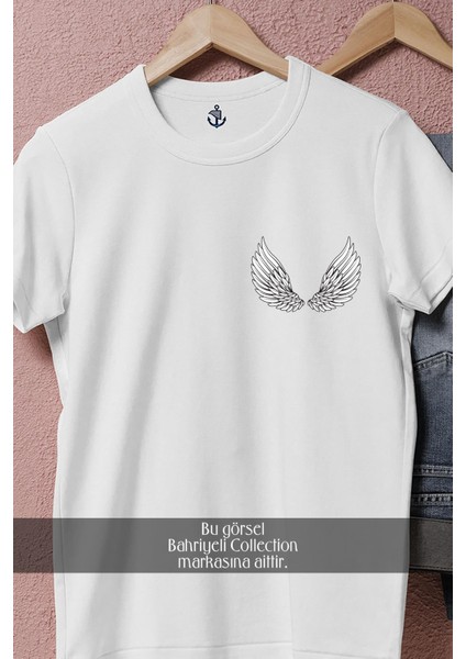 Oversize Wings Angel Cep Tasarımlı Unisex T-Shirt fırsatları