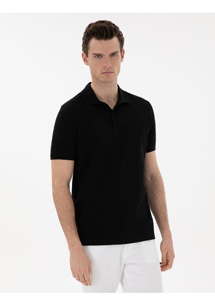 Siyah Regular Fit Basic Tişört