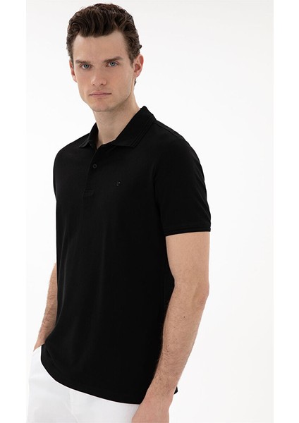 Siyah Regular Fit Basic Tişört