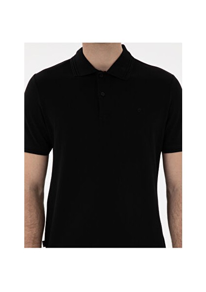 Siyah Regular Fit Basic Tişört