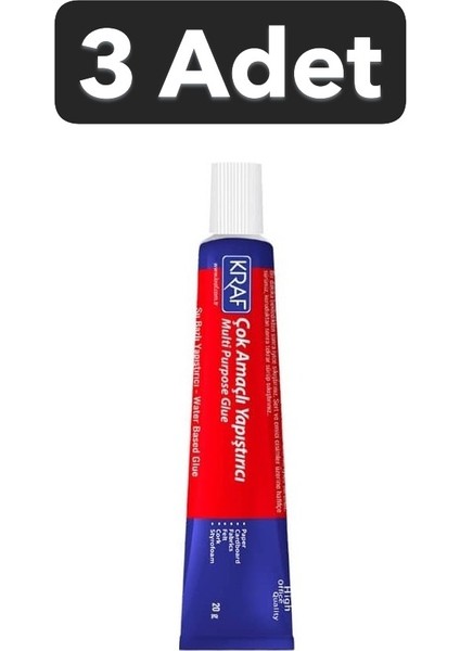 (3 Adet) Çok Amaçlı Sıvı Yapıştırıcı 20 gr (800G)