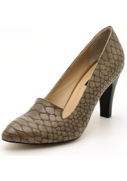 1952 Vizon anakonda Büyük Numara Kadın Ayakkabısı