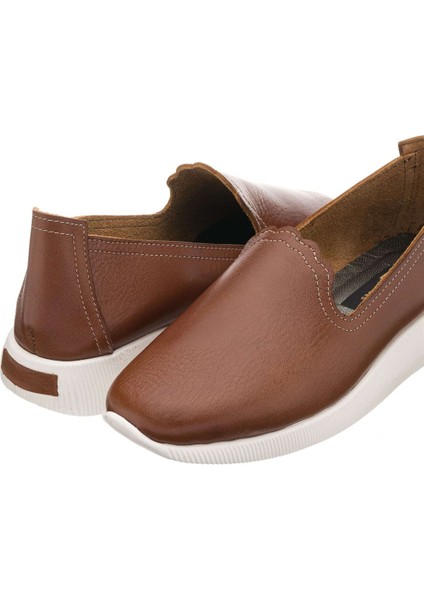 41-42-43-44 Numaralarda N0609 Kahve Soft Deri Çok Hafif Yumuşak Taban Büyük Numara Kadın Ayakkabı fırsatları