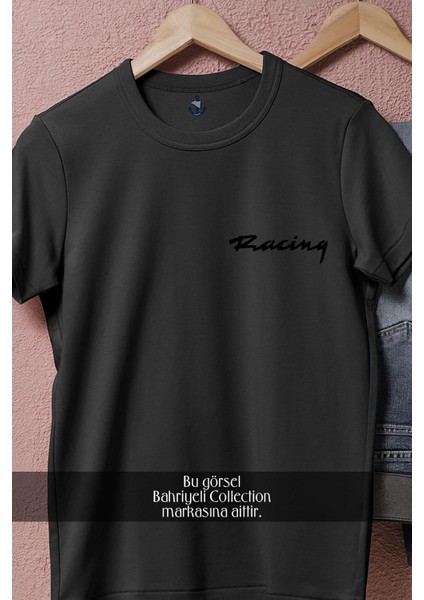 Oversize Racing Cep Tasarımlı Unisex T-Shirt fiyatları
