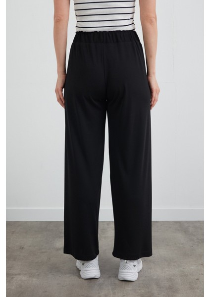 Beli Lastikli Krep Kumaş Palazzo Pantolon fırsatları