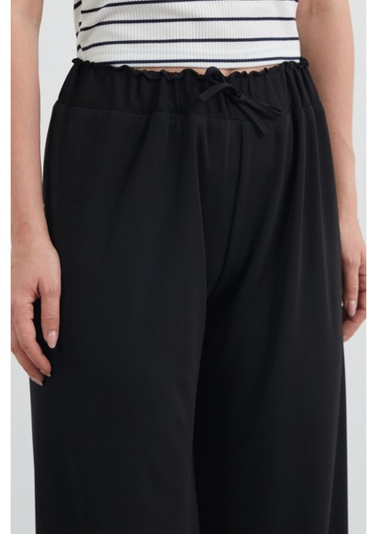 Beli Lastikli Krep Kumaş Palazzo Pantolon indirimleri