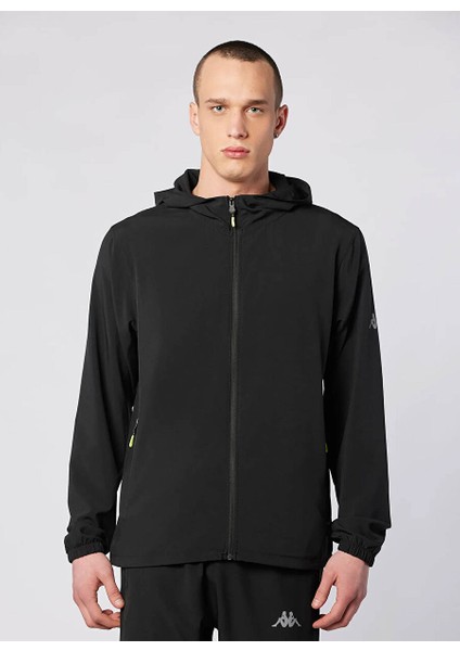 361Y8SW-005 Fastına Full Zıp Siyah Erkek Zip Ceket