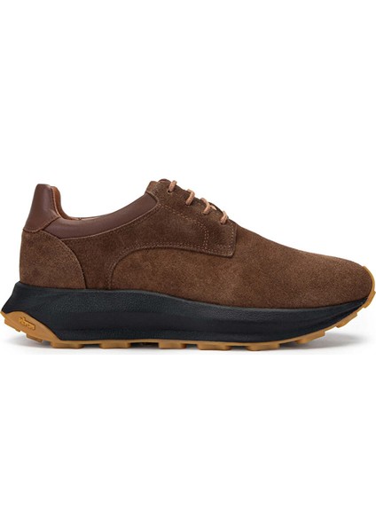 Erkek Hakiki Deri Coffee Sneakers & Spor Ayakkabı