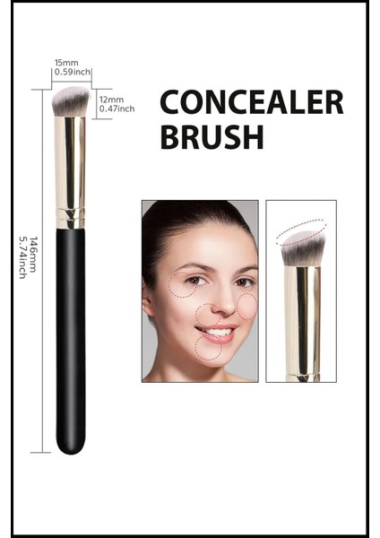 Profesyonel Oval Yapılı Kapatıcı Fırçası