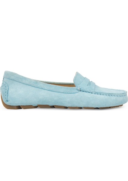 Hakiki Süet Kadın Loafer Ayakkabı 700907