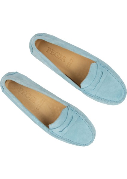 Hakiki Süet Kadın Loafer Ayakkabı 700907