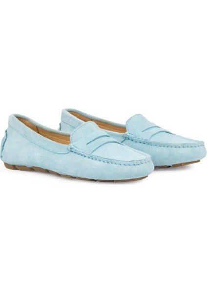 Hakiki Süet Kadın Loafer Ayakkabı 700907