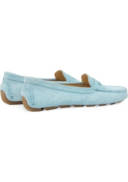 Hakiki Süet Kadın Loafer Ayakkabı 700907