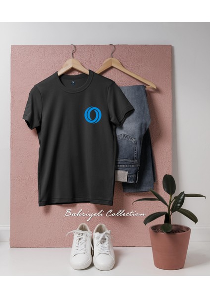 Oversize Oasis Network _ Rose Kripto Coin Cep Tasarımlı Unisex T-Shirt
