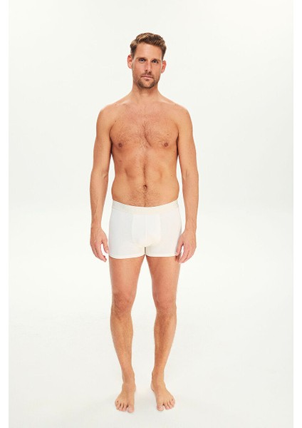 Micro Modal Extra Yumuşak Boxer Ekru