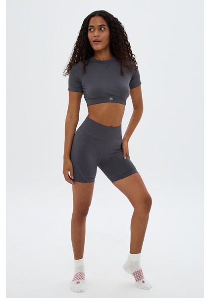 Aozora Sport Aktif Spor Mini Şort Gri