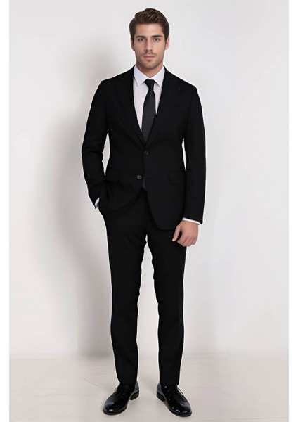 /poly.mono Yaka Slim Takım Elbise Siyah fiyatları