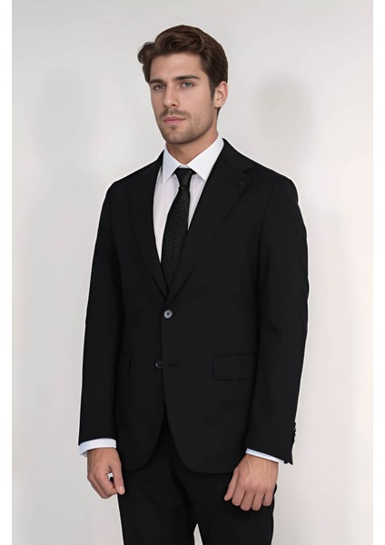 /poly.mono Yaka Slim Takım Elbise Siyah indirimleri