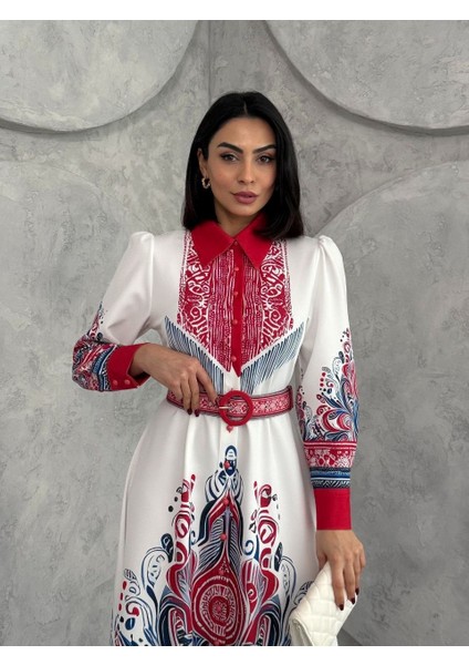 Atlas Kumaş Elbise (Kemer Dahildir) fiyatları