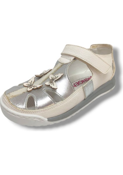 1689-20 3 Kelebek Cırtlı Kız Çocuk Sandalet 26-30